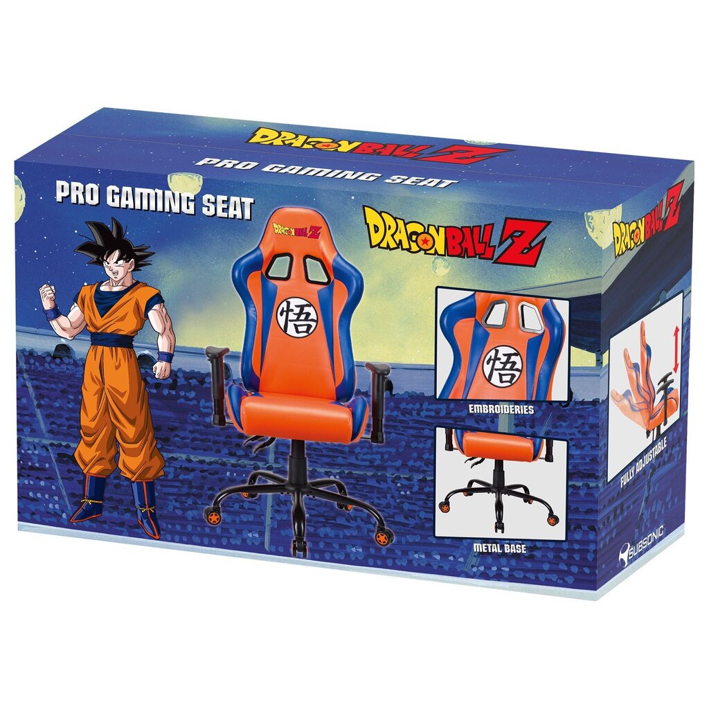 Spēļu krēsls Subsonic Pro DBZ, oranžs цена и информация | Biroja krēsli | 220.lv
