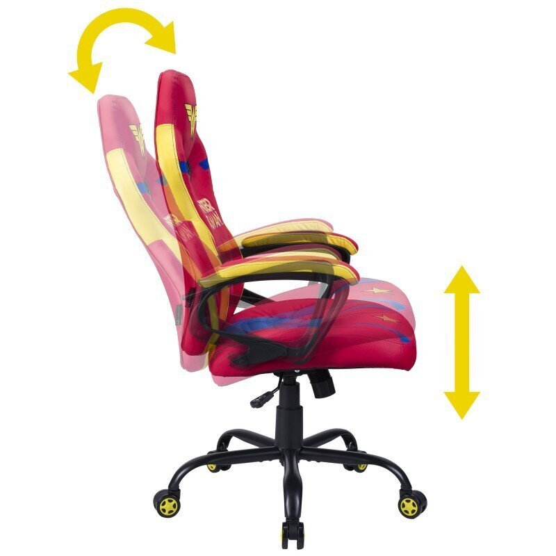 Spēļu krēsls Subsonic Junior Wonder Woman, sarkans цена и информация | Biroja krēsli | 220.lv
