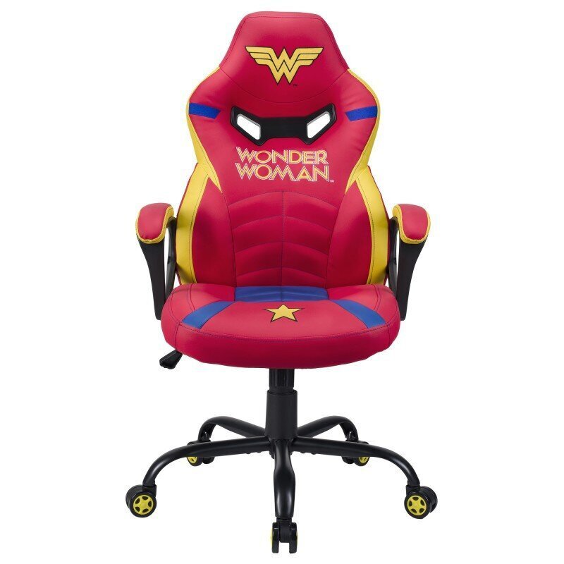 Spēļu krēsls Subsonic Junior Wonder Woman, sarkans цена и информация | Biroja krēsli | 220.lv
