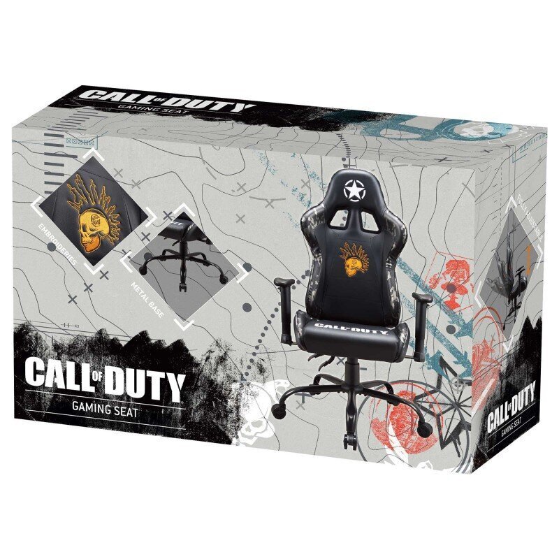 Spēļu krēsls Subsonic Pro Call Of Duty, melns цена и информация | Biroja krēsli | 220.lv