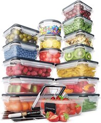 Набор пластиковых контейнеров, 16 шт. цена и информация | Посуда для хранения еды | 220.lv