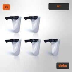 Защитная маска DOKA VIZOR LITE (5 шт. в комплекте) цена и информация | Защита головы | 220.lv