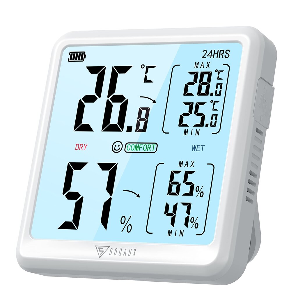 Digitālais telpas termometrs ar higrometru cena un informācija | Meteostacijas, āra termometri | 220.lv