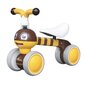 Balansa mini velosipēds Bee Ecotoys, dzeltens/brūns цена и информация | Balansa velosipēdi | 220.lv