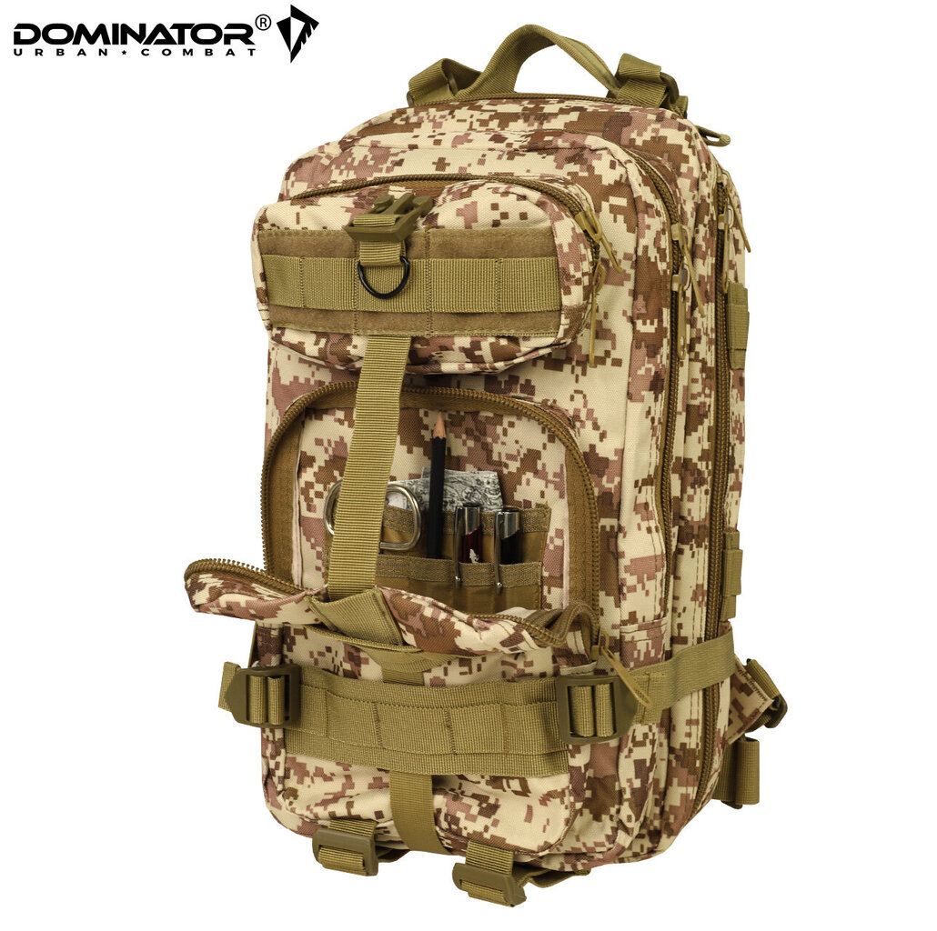 Vīriešu ceļošanas mugursoma Dominator Urban Combat Shadow Desert Digital, dažādu krāsu cena un informācija | Sporta somas un mugursomas | 220.lv