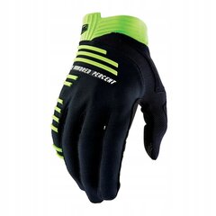Велосипедные перчатки 100% R-Core, XL, черный цвет цена и информация | Велосипедные перчатки | 220.lv
