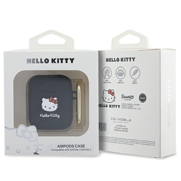 Hello Kitty Airpods 1|2 Black HKA23DKHSK цена и информация | Austiņu piederumi | 220.lv