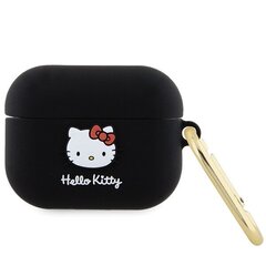 Hello Kitty Airpods Pro Black HKAP3DKHSK цена и информация | Аксессуары для наушников | 220.lv