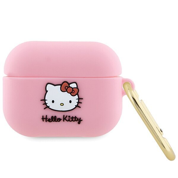 Hello Kitty Airpods Pro pink HKAP3DKHSP цена и информация | Austiņu piederumi | 220.lv