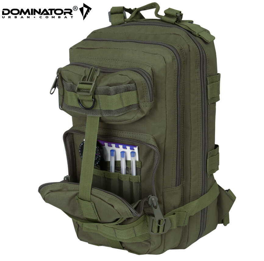 Vīriešu ceļošanas mugursoma Dominator Urban Combat Shadow, zaļa cena un informācija | Sporta somas un mugursomas | 220.lv