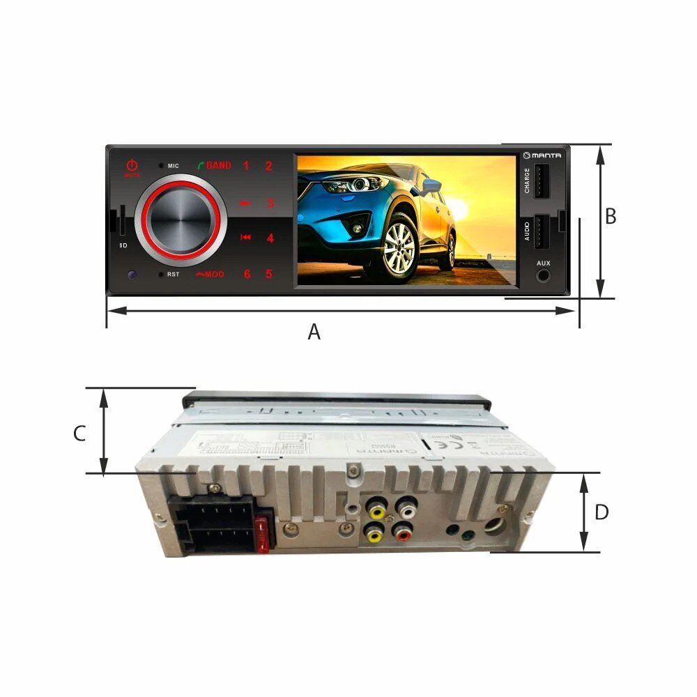 Manta RS5502 Toronto II cena un informācija | Auto magnetolas, multimedija | 220.lv