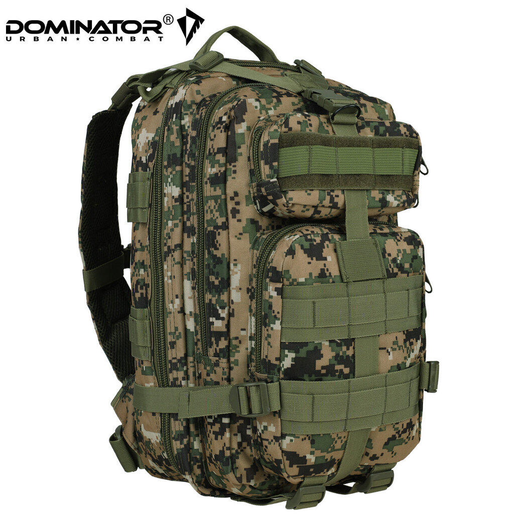 Vīriešu ceļošanas mugursoma Dominator Urban Combat Shadow Woodland Digital, zaļa цена и информация | Sporta somas un mugursomas | 220.lv