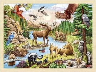 Головоломка Природа Северной Америки, 96 дет. цена и информация | Пазлы | 220.lv