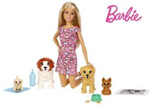 Lelle Barbie Dog Sitter ar piederumiem cena un informācija | Rotaļlietas meitenēm | 220.lv