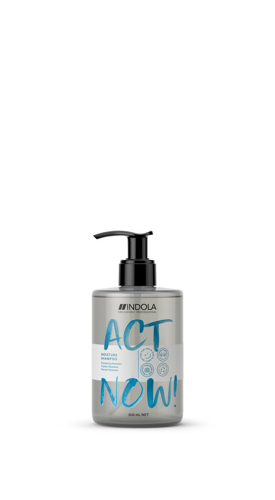 Matu šampūns Indola Act Now! Moisture Shampoo, sausiem matiem, 300 ml цена и информация | Šampūni | 220.lv