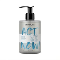 Шампунь для волос Indola Act Now! Moisture Shampoo, для сухих волос, 300 мл цена и информация | Шампуни | 220.lv