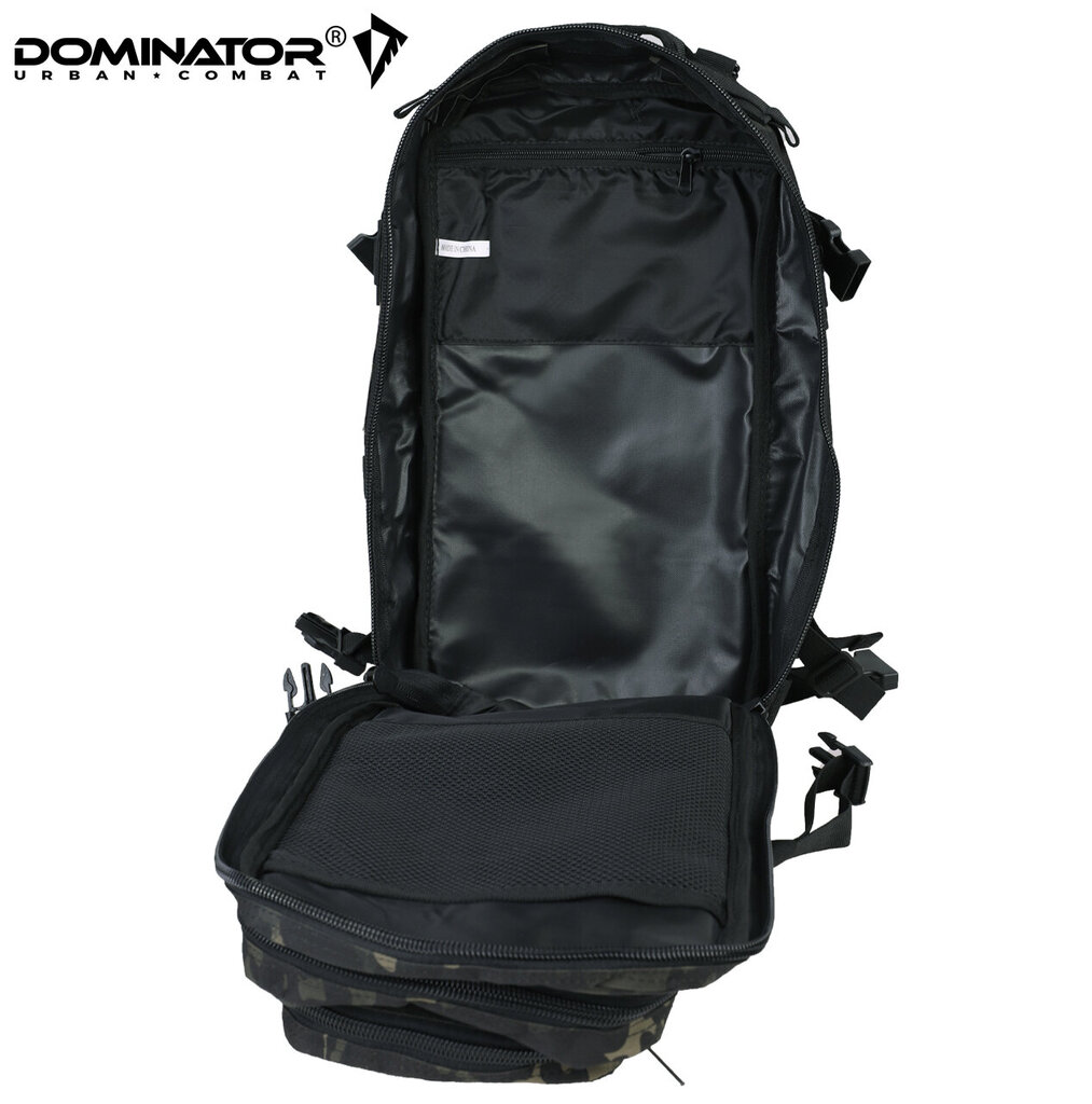 Vīriešu ceļošanas mugursoma Dominator Urban Combat Velcro, melna cena un informācija | Sporta somas un mugursomas | 220.lv