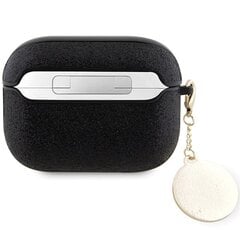 Guess GUAP2PGEHCDK AirPods Pro 2 cover czarny|black Fixed Glitter Heart Diamond Charm цена и информация | Аксессуары для наушников | 220.lv