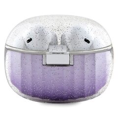 Guess słuchawki Bluetooth GUTWSHDGKEEU TWS + stacja dokująca fioletowy|purple Glitter Gradient цена и информация | Наушники | 220.lv