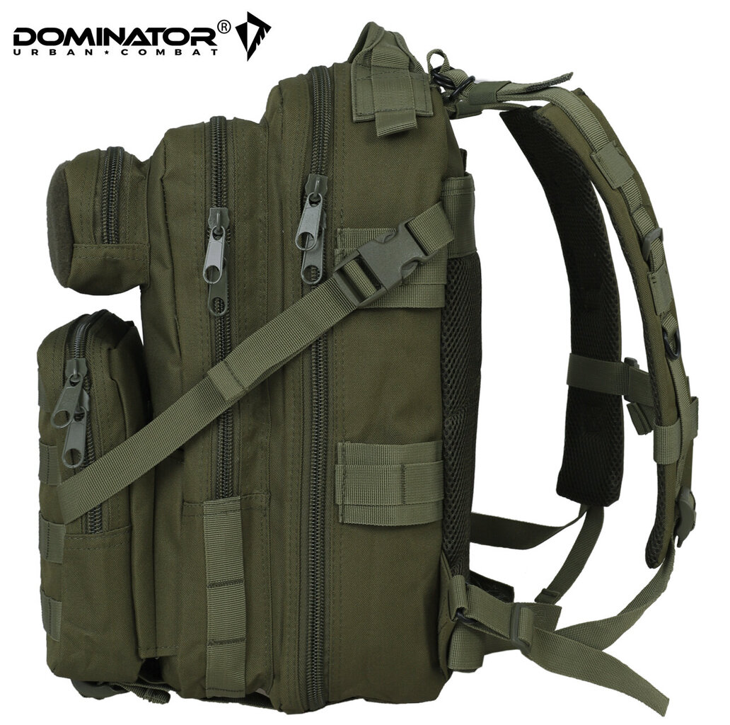 Vīriešu ceļošanas mugursoma Dominator Urban Combat Velcro, zaļa cena un informācija | Sporta somas un mugursomas | 220.lv