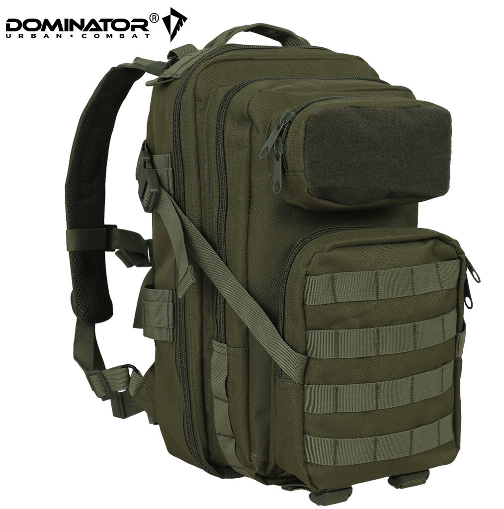 Vīriešu ceļošanas mugursoma Dominator Urban Combat Velcro, zaļa cena un informācija | Sporta somas un mugursomas | 220.lv
