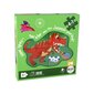 Puzle Lean Toys Dinosaurs 4in1, 73 daļas cena un informācija | Puzles, 3D puzles | 220.lv