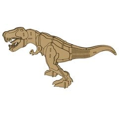 Koka 3D Tyrannosaurus Rex telpiskās mīklu mazās rotaļlietas, 22 daļas цена и информация | Пазлы | 220.lv