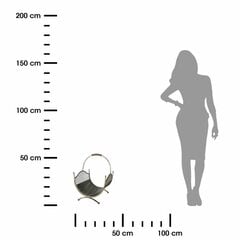 Metāla dekoratīvais malkas grozs cena un informācija | Kamīnu un krāšņu aksesuāri | 220.lv