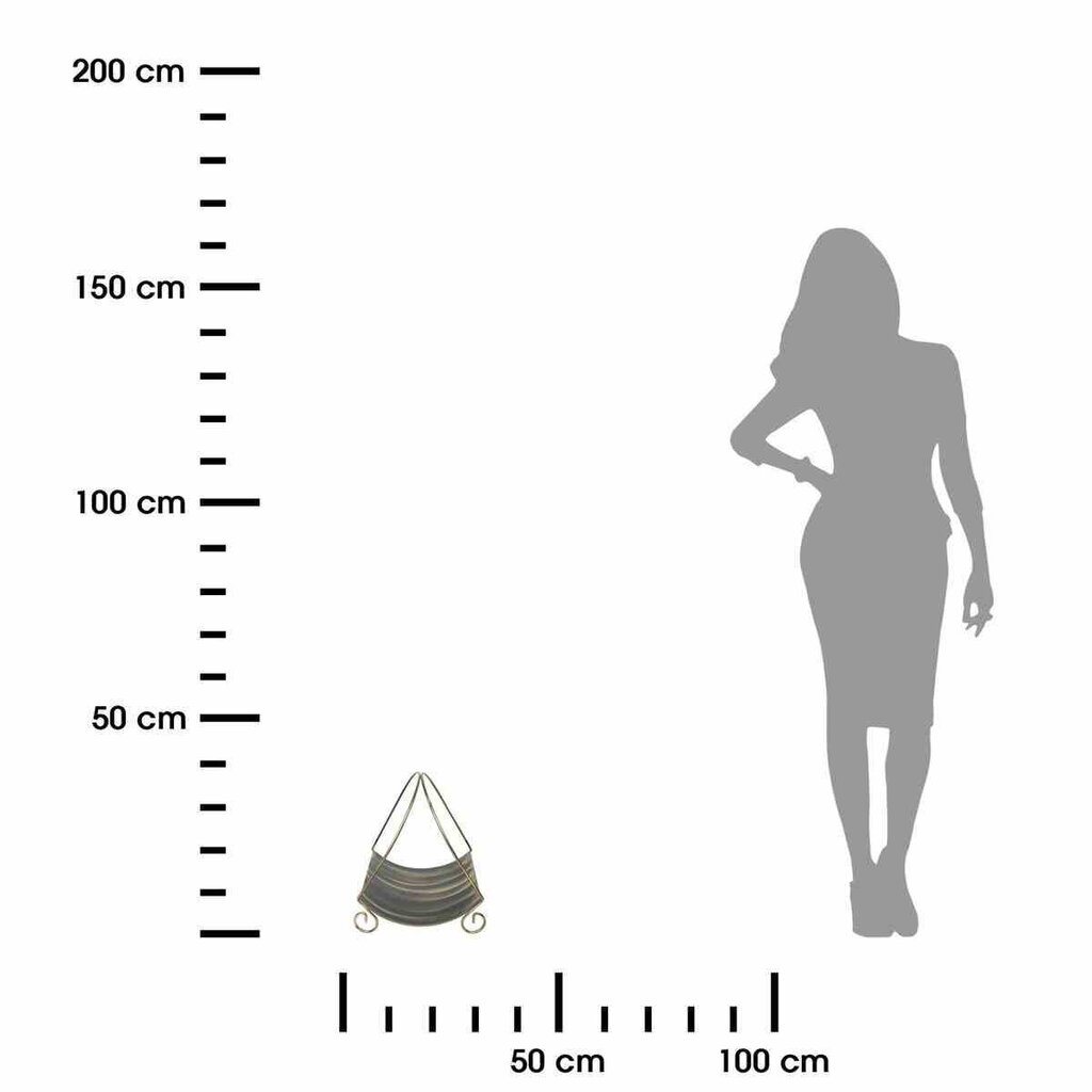 Metāla dekoratīvais malkas grozs cena un informācija | Kamīnu un krāšņu aksesuāri | 220.lv