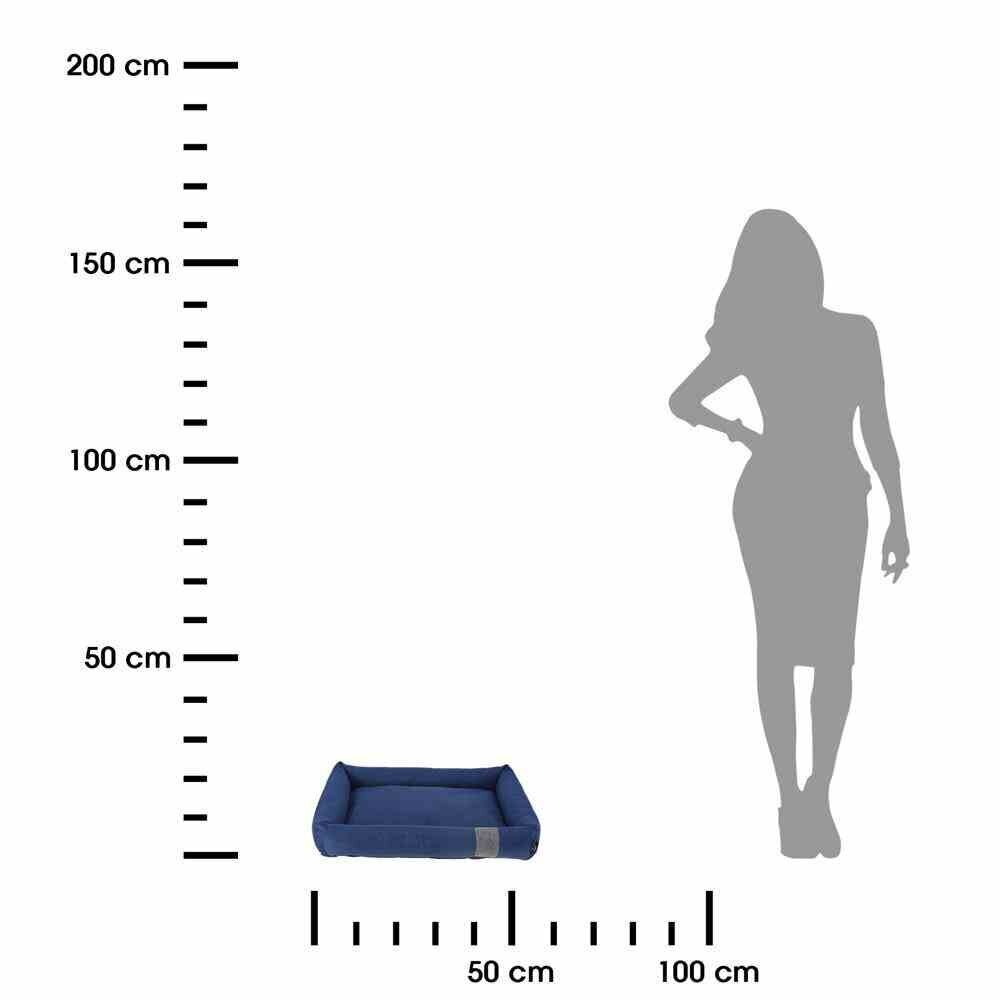 Taisnstūra formas suņu gulta, 55 x 41 x 10 cm cena un informācija | Suņu gultas, spilveni, būdas | 220.lv