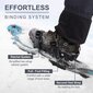 Sniega kurpju komplekts ar trekinga nūjām Odoland 4in1, M, melns/zils цена и информация | Apavu bahilas, pretslīdes uzlikas | 220.lv