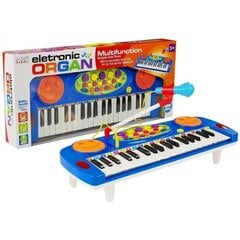 Klavieres ar mikrofonu Lean Toys, zilas цена и информация | Развивающие игрушки | 220.lv