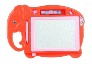 Magnētiskais zīmēšanas dēlis Elephant, sarkans цена и информация | Развивающие игрушки | 220.lv