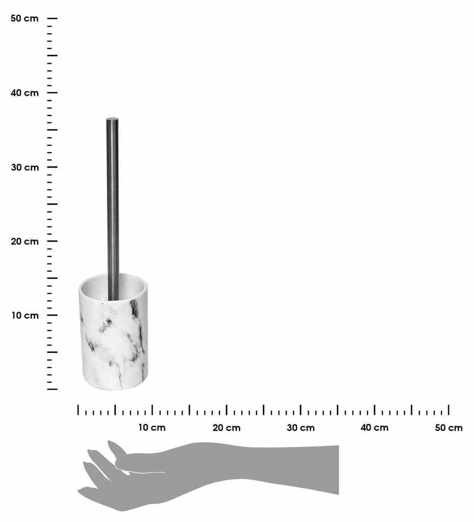Nardi marmora tualetes birste cena un informācija | Vannas istabas aksesuāri | 220.lv