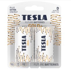 Tesla zelts+ LR20 B2 1,5 V 2 gabali 2 gabali cena un informācija | Baterijas | 220.lv