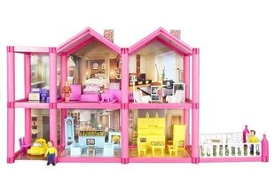 Leļļu namiņš ar mēbelēm, 69cm cena un informācija | Rotaļlietas meitenēm | 220.lv