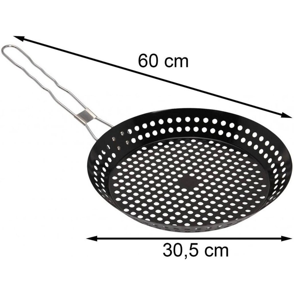 Grila panna ar salokāmu rokturi, 30,5 cm cena un informācija | Grila, barbekjū piederumi un aksesuāri | 220.lv