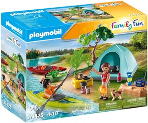 71425 PLAYMOBIL® Family Fun kempings ar ugunskuru cena un informācija | Konstruktori | 220.lv