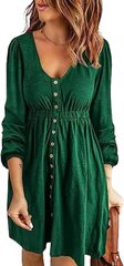 Sieviešu kleita Anggrek, zaļa cena un informācija | Kleitas | 220.lv