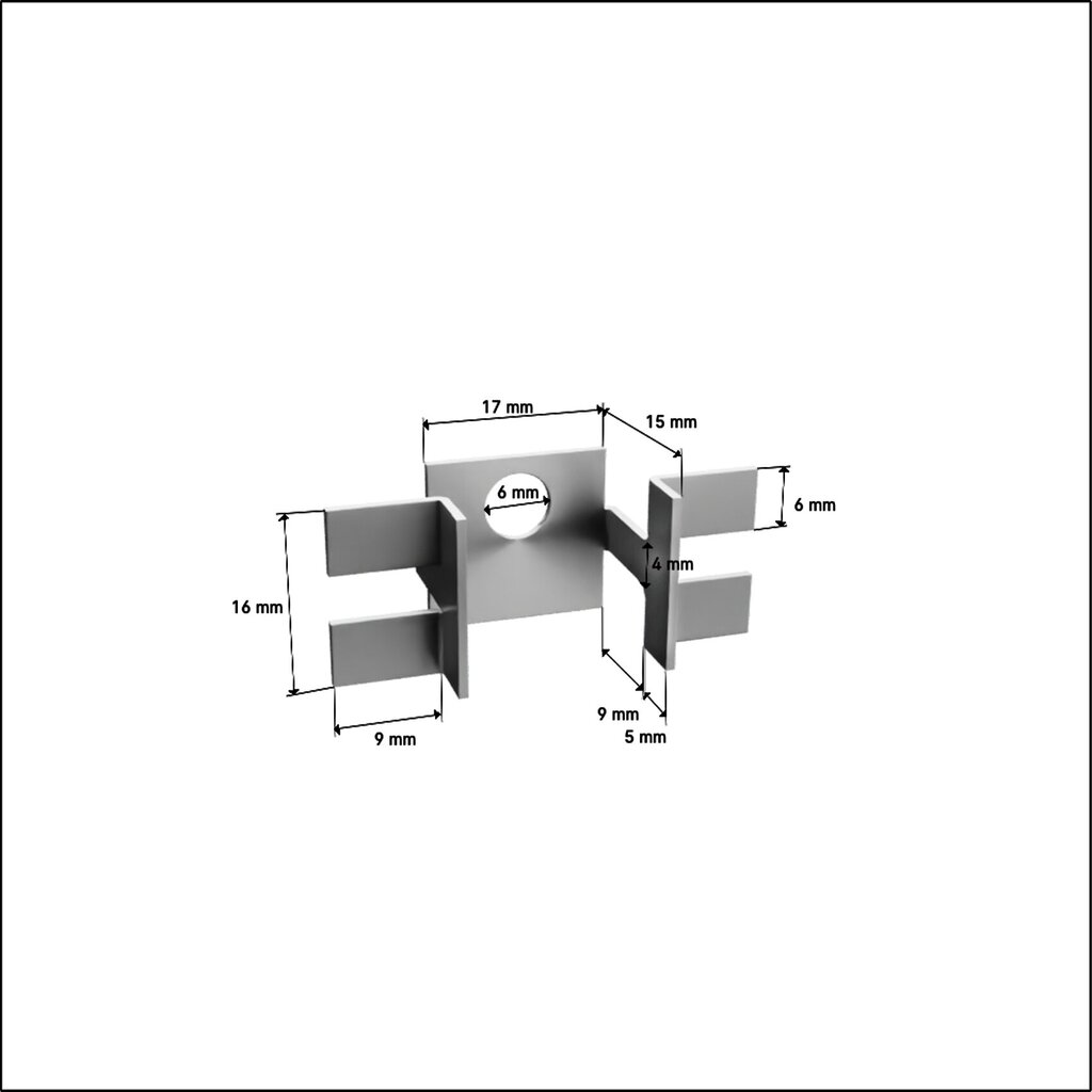 Starpkonsoles WPC terases dēļu stiprināšanai, 50 gab. cena un informācija | Āra grīdas segumi | 220.lv