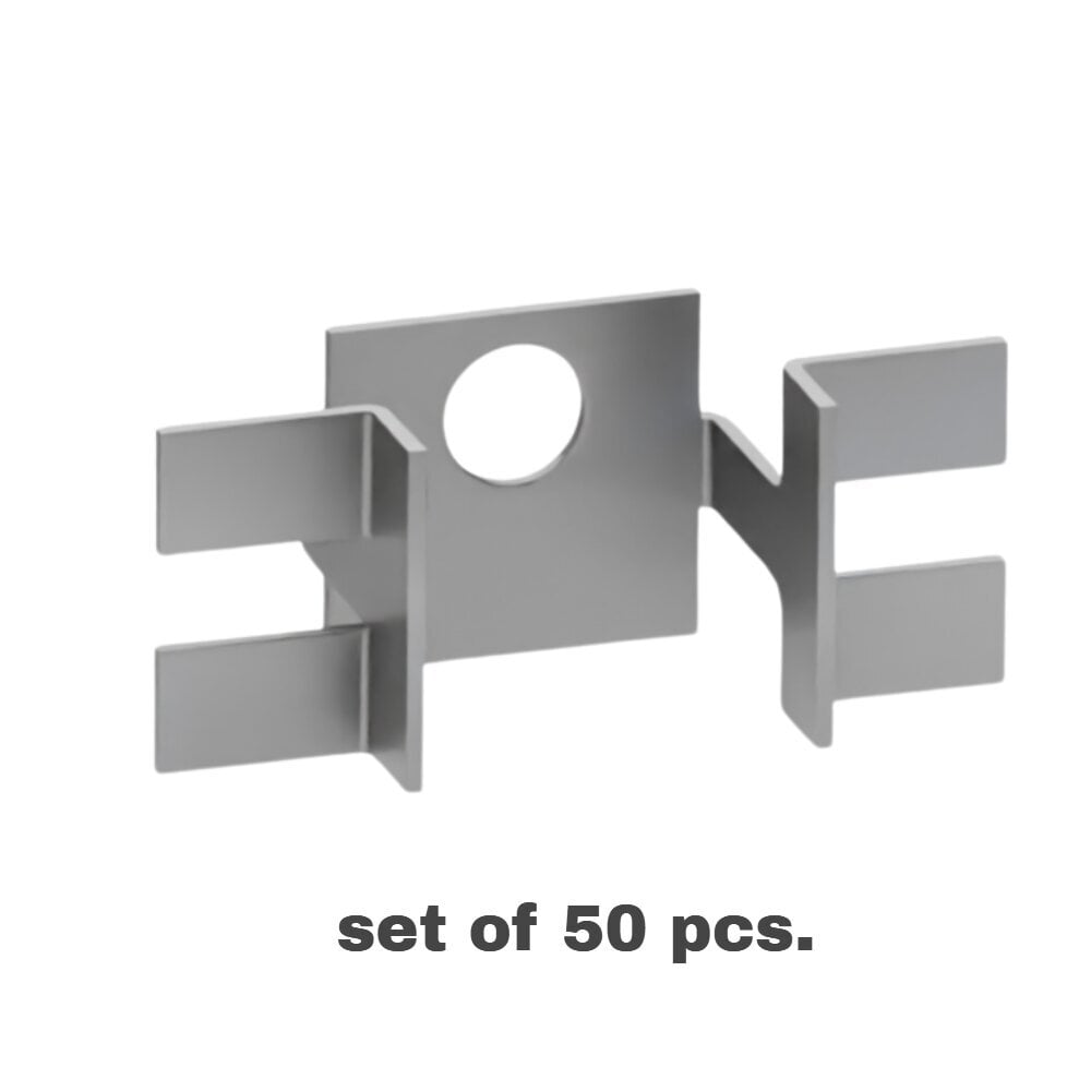 Starpkonsoles WPC terases dēļu stiprināšanai, 50 gab. cena un informācija | Āra grīdas segumi | 220.lv