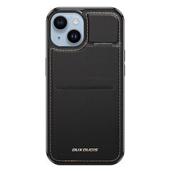 3in1 Wallet Case with Stand for iPhone 15 MagSafe RFID Blocking Dux Ducis Rafi Mag - Black цена и информация | Чехлы для телефонов | 220.lv