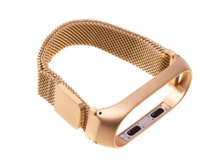 Belt Xiaomi Mi Band 3/ Xiaomi Mi Band 4 Magnet - Golden cena un informācija | Viedpulksteņu un viedo aproču aksesuāri | 220.lv