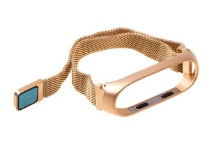 Belt Xiaomi Mi Band 3/ Xiaomi Mi Band 4 Magnet - Golden cena un informācija | Viedpulksteņu un viedo aproču aksesuāri | 220.lv