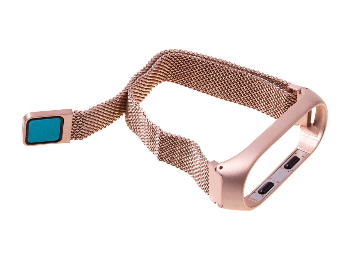 Belt Xiaomi Mi Band 3/ Xiaomi Mi Band 4 Magnet - Rose Gold цена и информация | Viedpulksteņu un viedo aproču aksesuāri | 220.lv