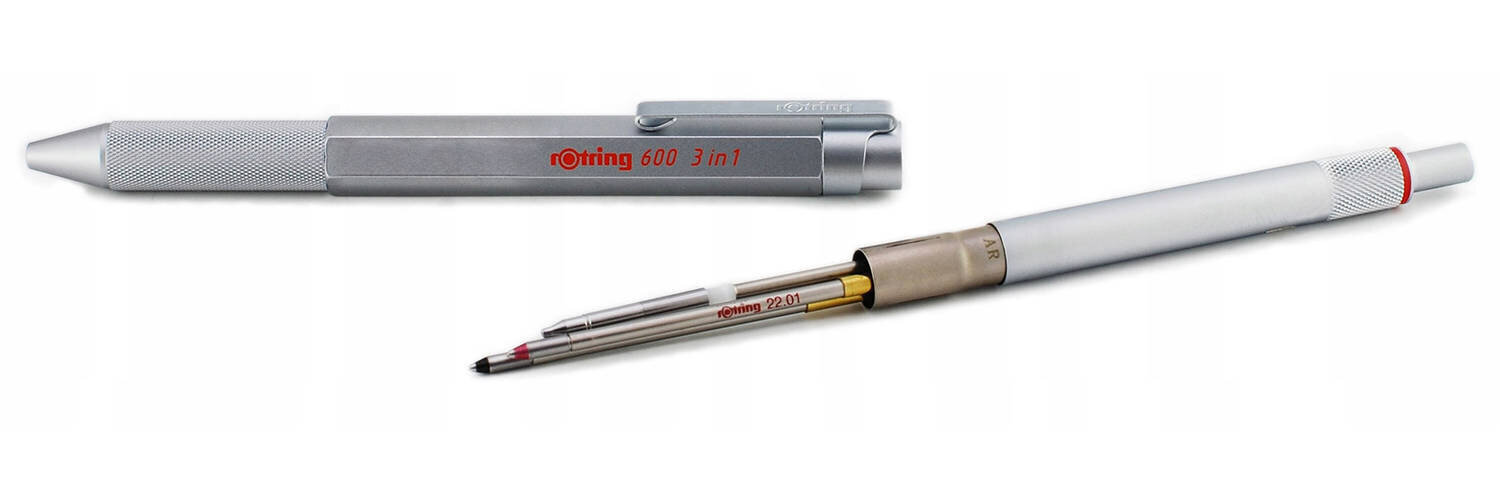 Pildspalva un zīmulis 3in1 Multipen Rotring 600 cena un informācija | Rakstāmpiederumi | 220.lv