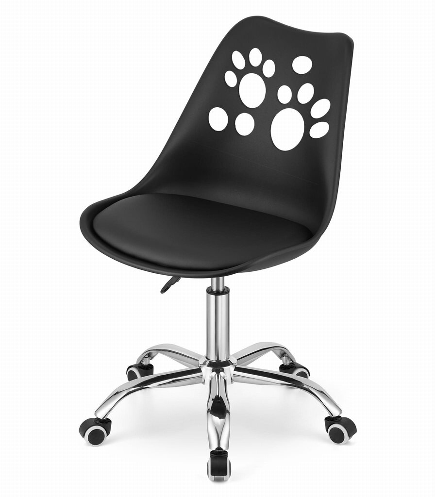 Grozāms krēsls, melns цена и информация | Biroja krēsli | 220.lv