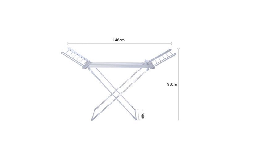 Elektriskā saliekamā premium drēbju žāvētājs цена и информация | Veļas žāvēšana | 220.lv