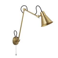 Searchlight sienas lampa Swing Arm 7403PB цена и информация | Настенные светильники | 220.lv