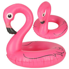 Piepūšamais ritenis flamingo, 75 cm, rozā cena un informācija | Piepūšamās rotaļlietas un pludmales preces | 220.lv
